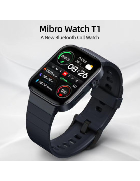 Smartwatch Xiaomi με Παλμογράφο Mibro T1 44mm Αδιάβροχο (Μαύρο)