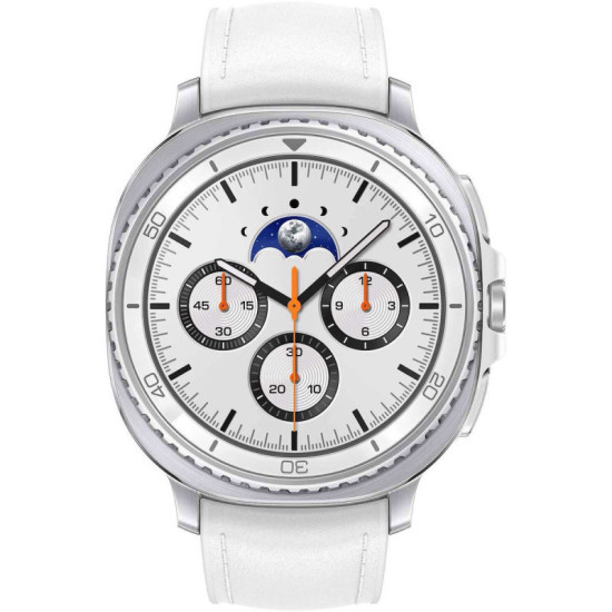 Samsung Galaxy Watch8 Classic Stainless Steel 46mm Αδιάβροχο με Παλμογράφο - Λευκό