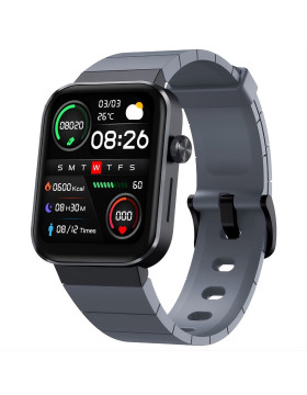 Smartwatch Xiaomi με Παλμογράφο Mibro T1 44mm Αδιάβροχο (Μαύρο)