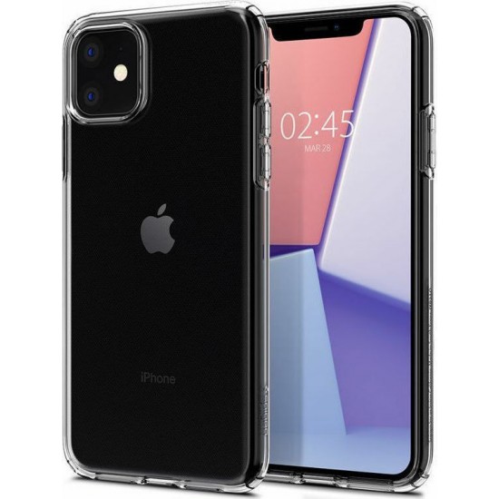 Spigen Liquid Crystal Back Cover Θήκη Σιλικόνης Crystal Clear (iPhone 11)
