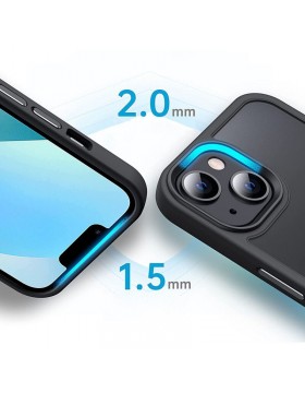 Θήκη Tech-Protect Magmat Magsafe Back Cover Πλαστικό Clear/Black (iPhone 14 Pro)